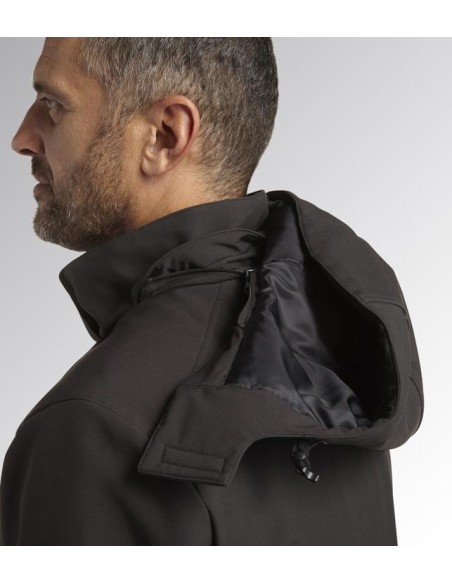 Giacca padded softshell sail Diadora Utility grigio asfalto