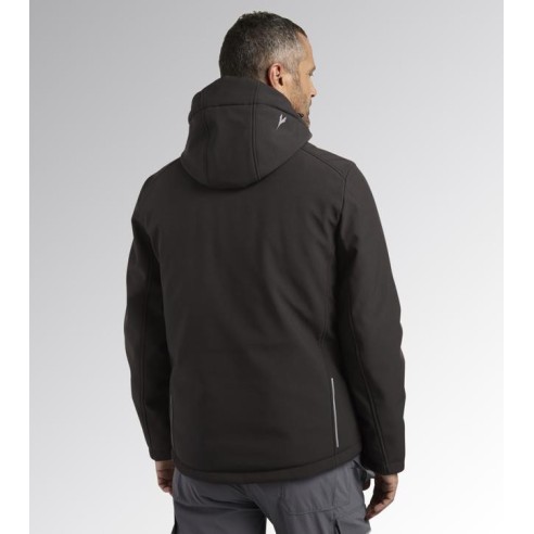 Giacca padded softshell sail Diadora Utility grigio asfalto