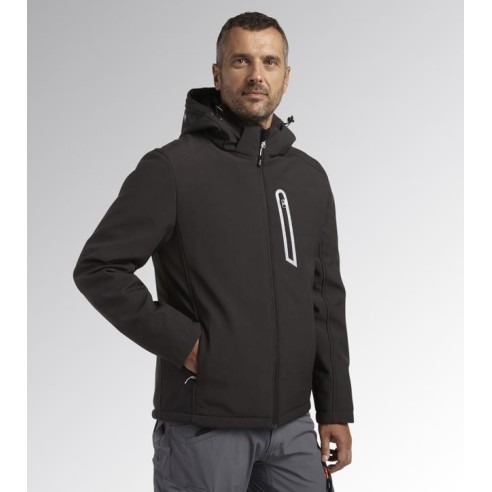 Giacca padded softshell sail Diadora Utility grigio asfalto