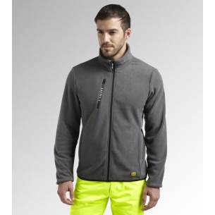 Pile full zip sweat fz Diadora Utility grigio 2