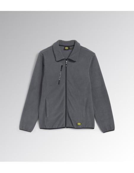 Pile full zip sweat fz Diadora Utility grigio