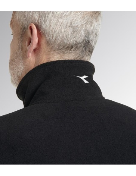 Pile full zip sweat fz Diadora Utility nero