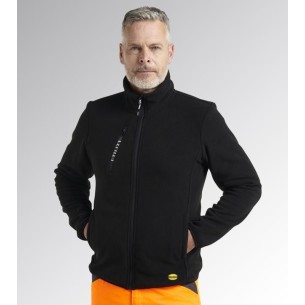 Pile full zip sweat fz Diadora Utility nero 2