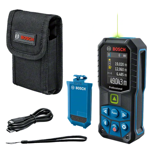 Bosch 0601072U01 Distanziometro laser GLM 50-27 CG raggio verde, 50m, Prot. IP 65