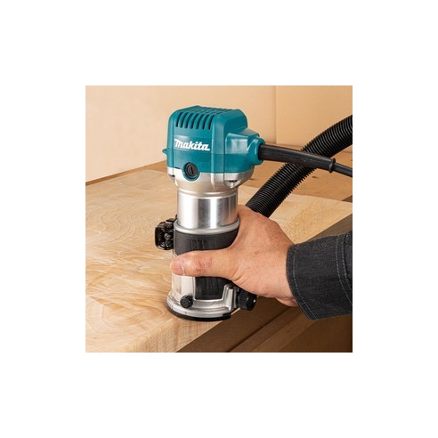 Makita RT0702C Fresatrice verticale 710W, pinza 6-8mm