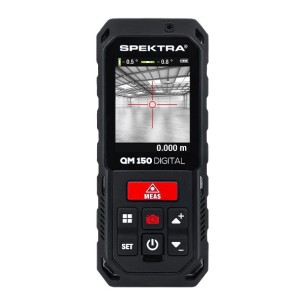 Misuratore laser digitale QM 150 Spektra, raggio rosso, portata 150m