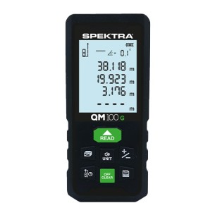 Misuratore laser QM 100 G Spektra, raggio verde, portata 100m 2