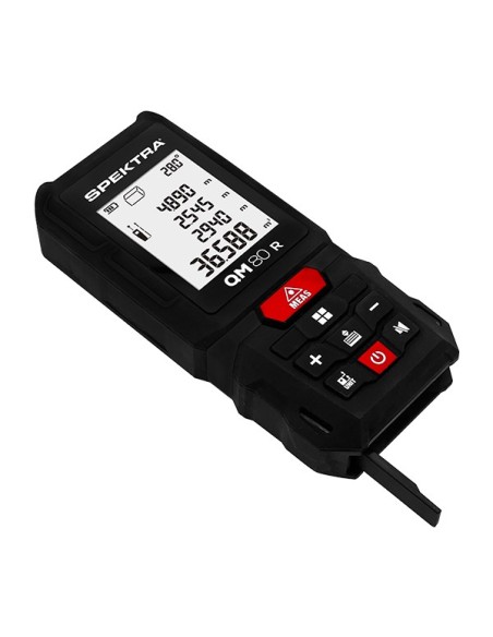 Misuratore laser QM 80 R Spektra, raggio rosso, portata 80m