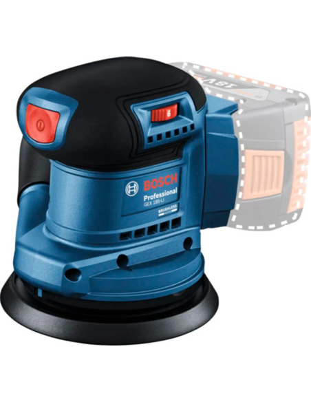 Bosch 06013A5020 Levigatrice eccentrica Gex 185-LI