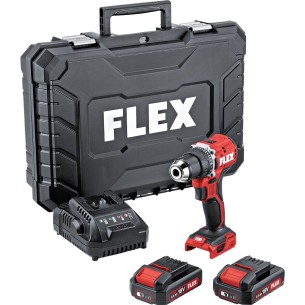 Flex PD 2G 18.0-EC LD/2.5 Set - Trapano avvitatore a percussione 18 V 65Nm + 2 batterie 18V 2,5Ah + caricabatterie