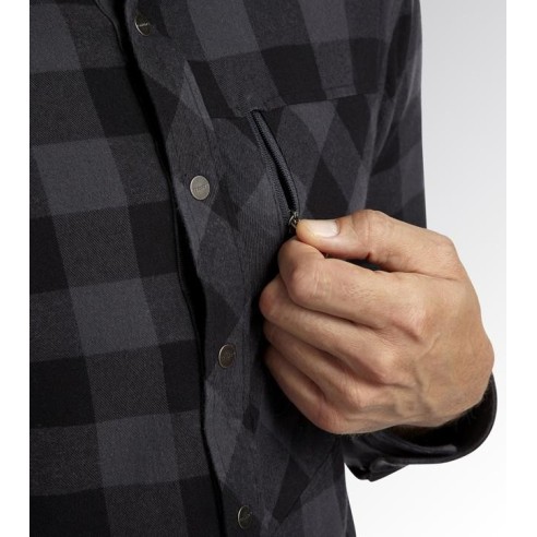 Camicia check cortina Diadora Utility nero-antracite