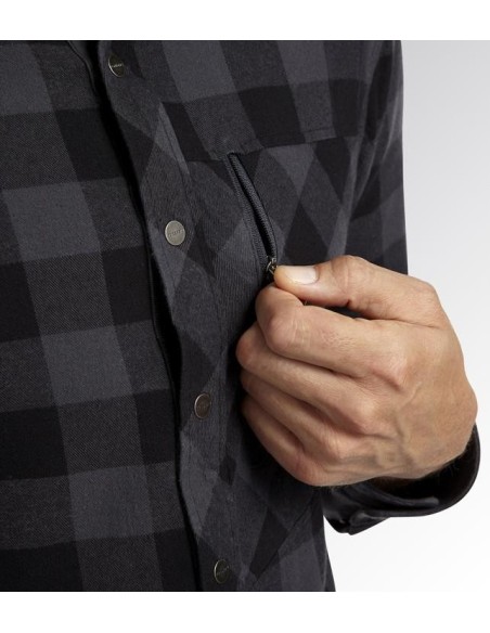 Camicia check cortina Diadora Utility nero-antracite