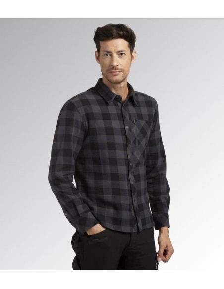 Camicia check cortina Diadora Utility nero-antracite