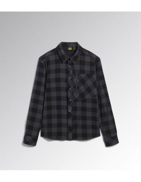 Camicia check cortina Diadora Utility nero-antracite