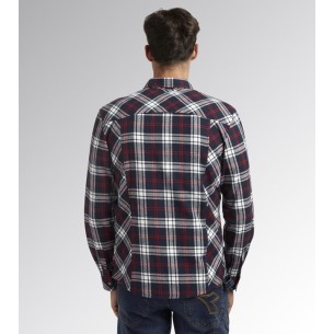 Camicia check cortina Diadora Utility blu-rosso 2