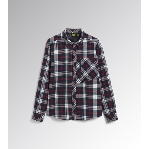 Camicia check cortina Diadora Utility blu-rosso
