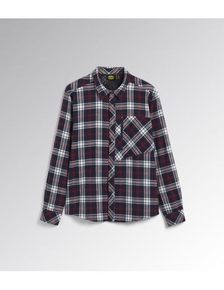 Camicia check cortina Diadora Utility blu-rosso