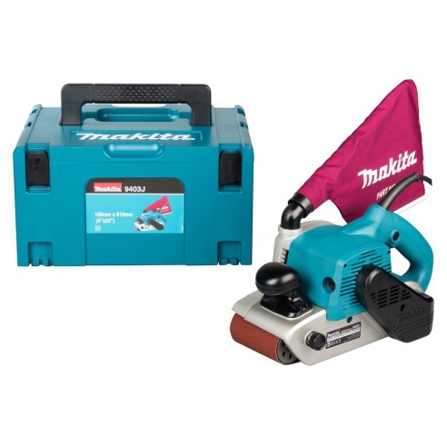 Makita 9403J Levigatrice a nastro 1.200W, vel. vuoto 500m/min, nastro: 100x610mm