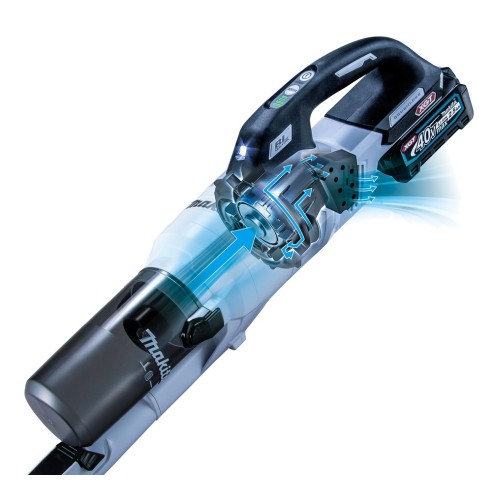 Makita CL003GZ Scopa elettrica BLmotor 40Vmax XGT®. 4velocità - Sistema ciclonico