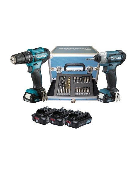 Makita CLX228SAX2 Kit Avvitatori percussione e impulsi 12V con 3 Batterie