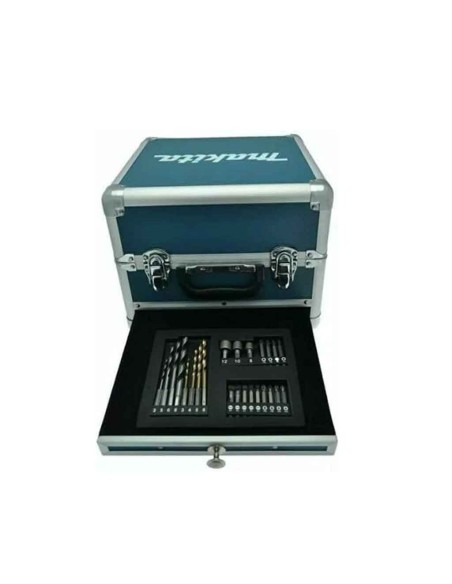 Kit Makita: HP333D (avvitatore percussione) + TD110D (avvit. ad impulsi) + 3 batterie BL1021B (12V 2.0Ah) + caricabatterie + 23 