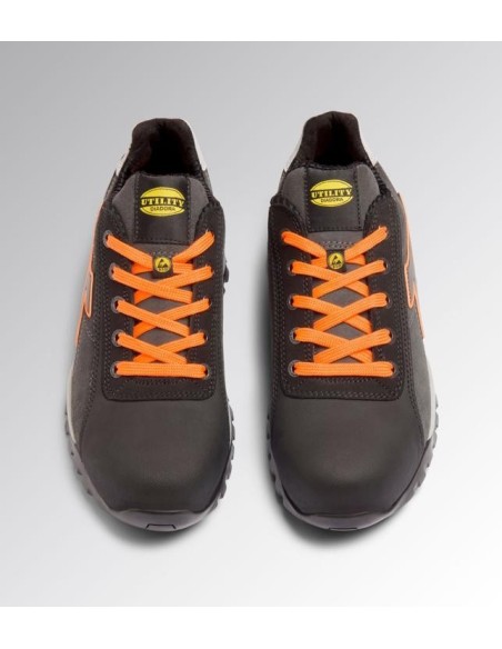 Scarpa bassa glove net S3 Diadora Utility grigio/arancio