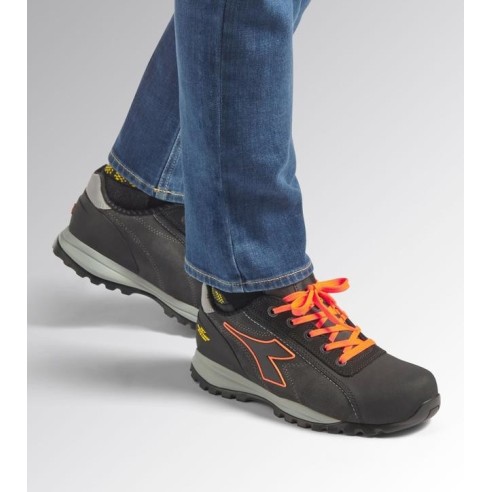 Scarpa bassa glove net S3 Diadora Utility grigio/arancio