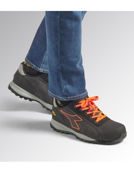 Scarpa bassa glove net S3 Diadora Utility grigio/arancio