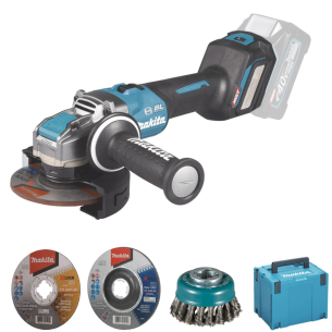Makita GA041GZ01 Smerigliatrice angolare 40Vmax 125 mm BL - XLOCK - AFT - AWS - Senza batteria