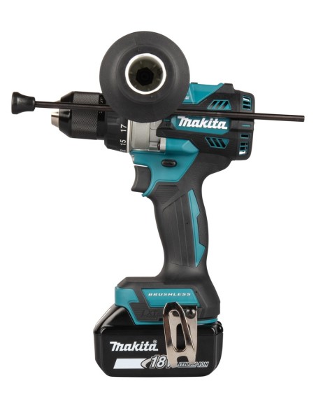 Makita DHP492RTJ Trapano avvitatore con percussione, 141Nm, Brushless - Con 2 batterie 18V 5.0Ah