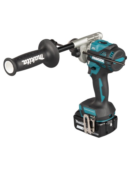 Makita DHP492RTJ Trapano avvitatore con percussione, 141Nm, Brushless - Con 2 batterie 18V 5.0Ah