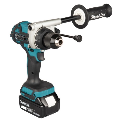 Makita DHP492RTJ Trapano avvitatore con percussione, 141Nm, Brushless - Con 2 batterie 18V 5.0Ah