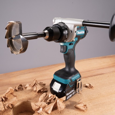 Makita DHP492RTJ Trapano avvitatore con percussione, 141Nm, Brushless - Con 2 batterie 18V 5.0Ah