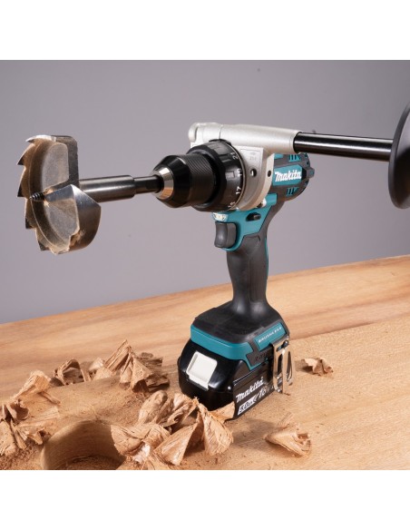 Makita DHP492RTJ Trapano avvitatore con percussione, 141Nm, Brushless - Con 2 batterie 18V 5.0Ah