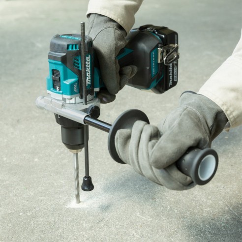 Makita DHP492RTJ Trapano avvitatore con percussione, 141Nm, Brushless - Con 2 batterie 18V 5.0Ah