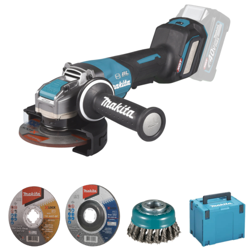 Makita GA044GZ01 Smerigliatrice angolare 125mm 40Vmax BL - AFT - AWS - XLOCK - BRAKE - Senza batteria