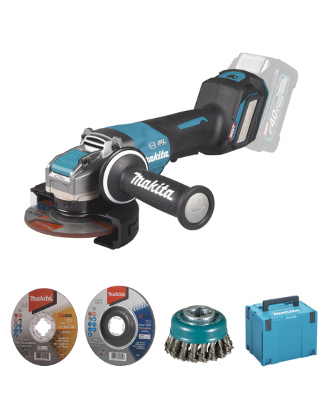Makita GA044GZ01 Smerigliatrice angolare 125mm 40Vmax BL - AFT - AWS - XLOCK - BRAKE - Senza batteria