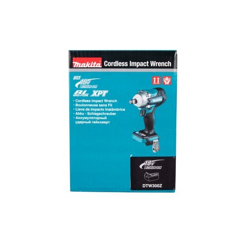 Makita DTW300Z Avvitatore ad impulsi 18V, 300Nm, BL Motor, att. 1/2" (corpo macchina, senza valigetta)