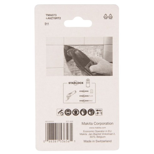 Makita B-65062 Lama abrasiva 78mm TMA73 (legno, piastrelle, resina)