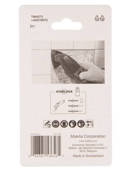 Makita B-65062 Lama abrasiva 78mm TMA73 (legno, piastrelle, resina)