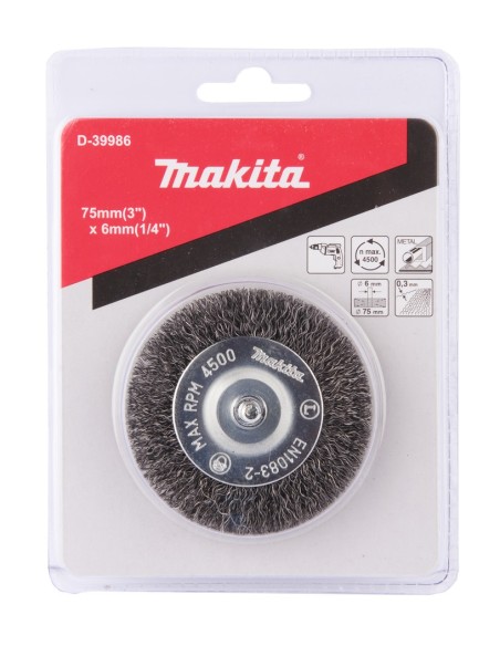 Makita D-39986 Spazzola a disco 75mmx6mm