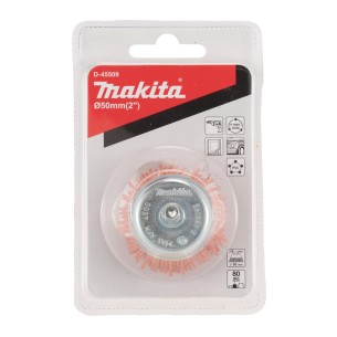 Makita D-45509 Spazzola a Tazza d.50mm Gr.80 - Att.d. 6mm