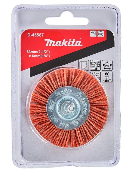 Makita D-45587 Spazzola a disco 63mm x 6mm