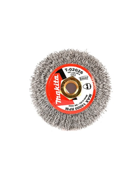 Makita T-02026 Spazzola in Ferro d.90mm M14 (metallo)